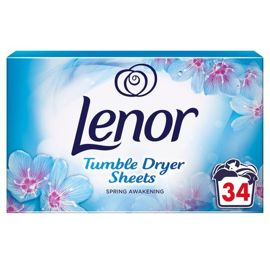 Lenor Tumble Dryer Sheets Spring Awakening 34 sheets