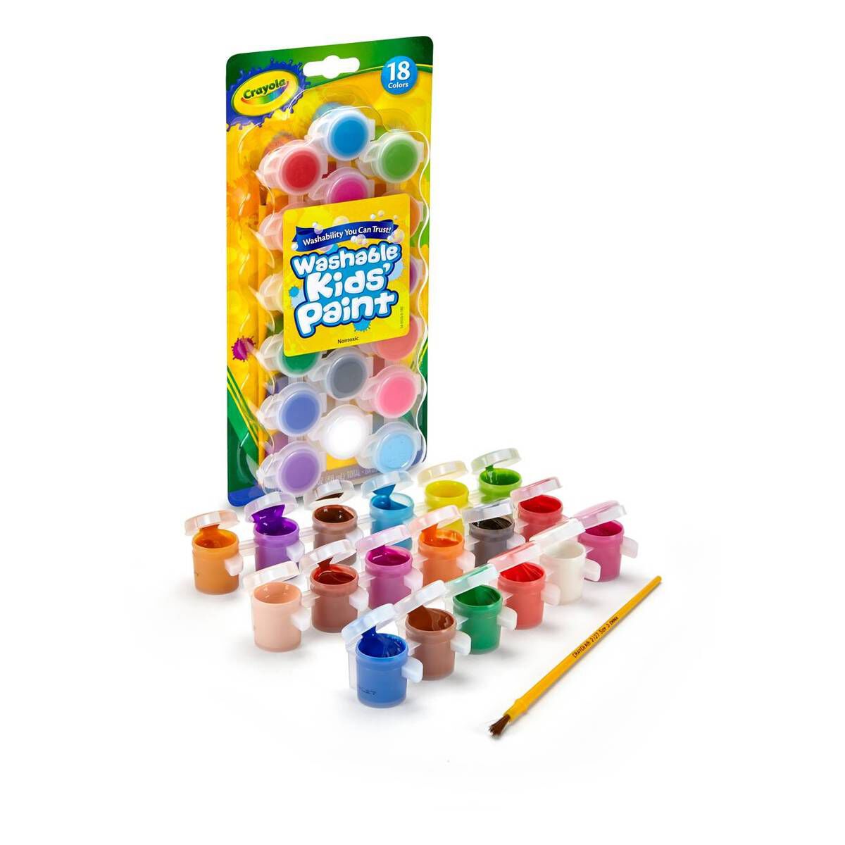 Crayola Washable Kids Paint With Brush