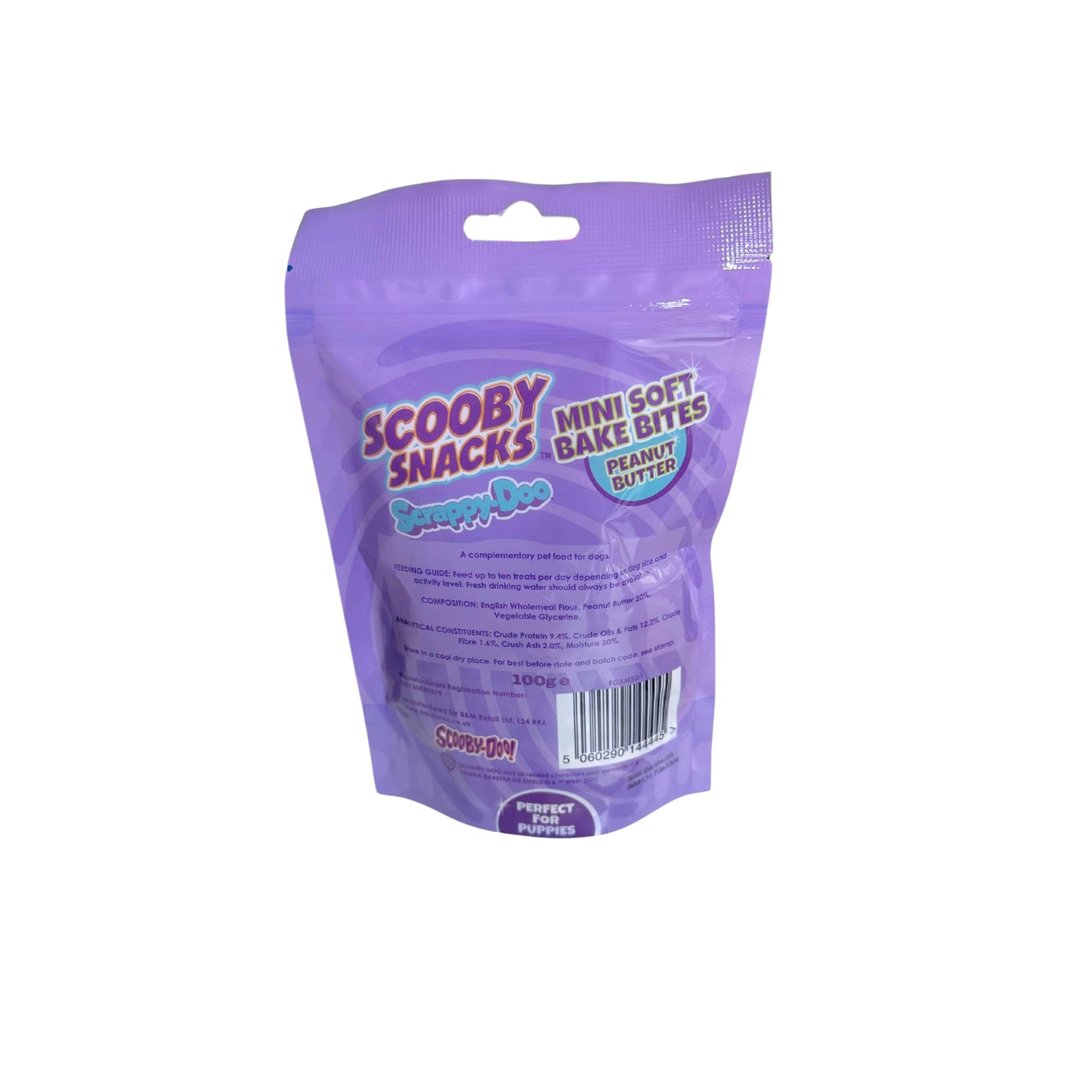 Scooby Snacks Puppies Peanut Butter Drops | Chicken & Calcium Doggie Treat| Doggie Mini Soft Bake Bites | Healthy Puppy Snacks | Scrappy-Doo Training Treats 100g (Peanut Butter)