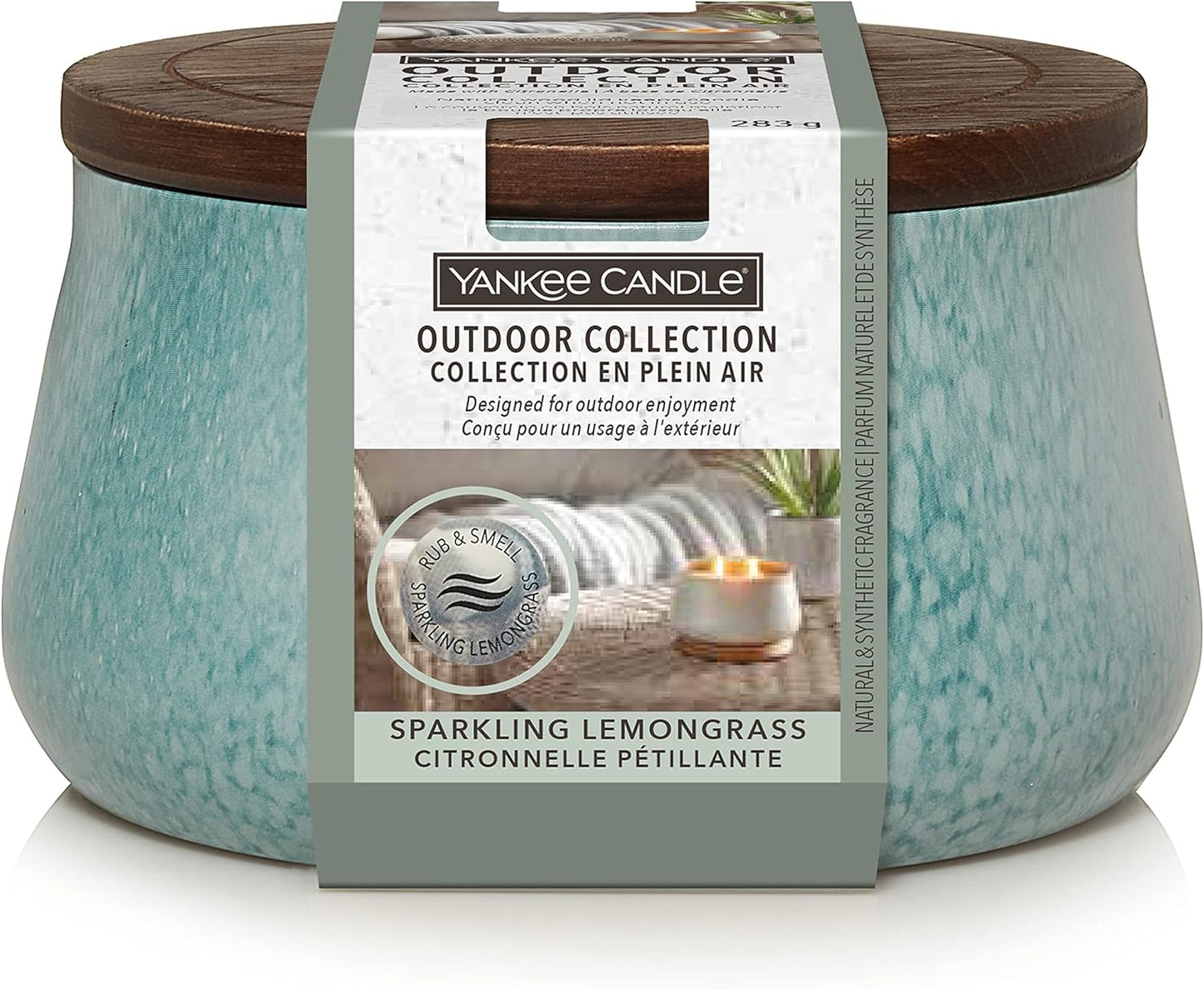 Yankee Candles Outdoor Candle - Citronella, Hibiscus Mosquitos Repellant Garden Decor