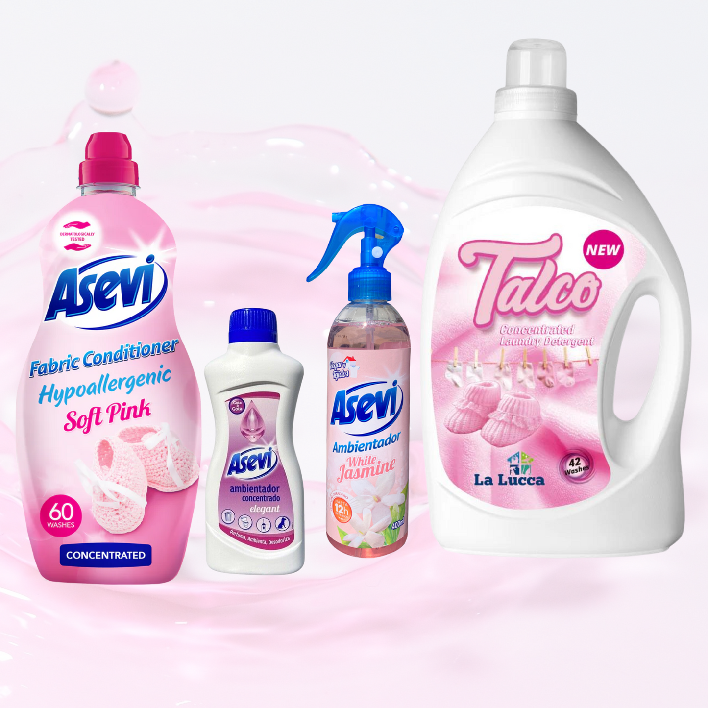 "Powder Pink" Cleaning Bundle - Asevi & La Lucca Spanish Cleaning