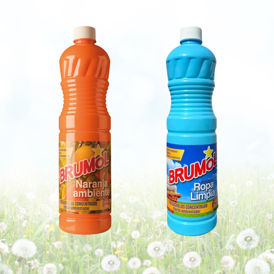 Brumol Fragranced Floor Cleaner -Naranja/Ropa Limpia - Oranges/Ropa Limpia 1L