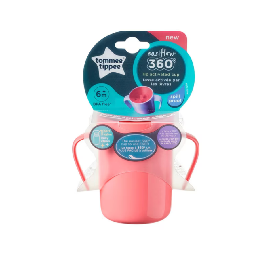 Tommee Tippee Sippy Cup No Spill With Handles - 360 Lip Activated Cup