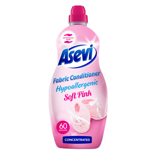 Asevi Hypoallergenic Fabric Conditioner - Talco/Soft Pink 60 Washes