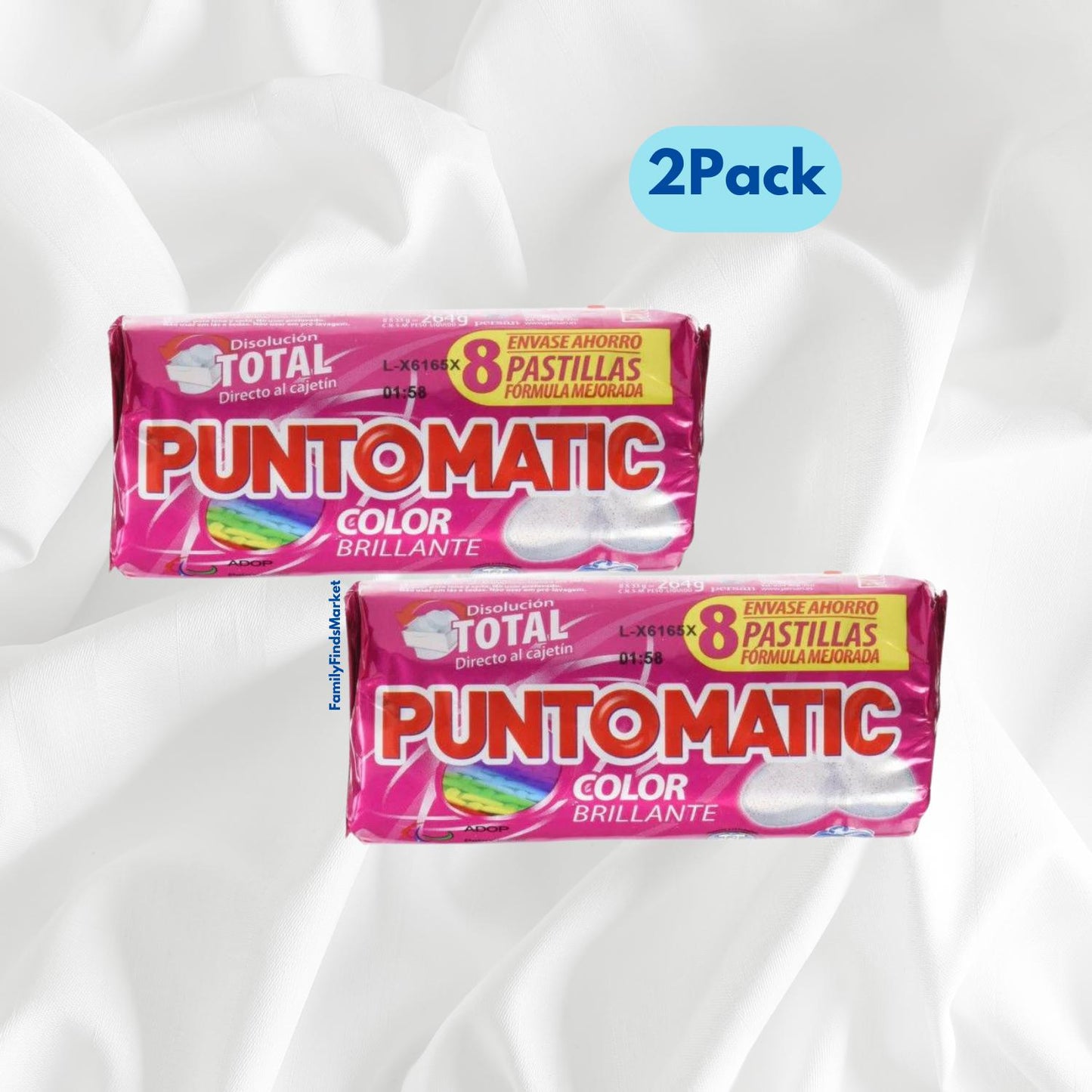 2x Puntomatic Detergent Tablets For Colours