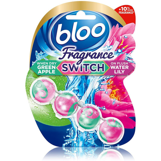 Bloo Fragrance Switch Lily & Apple Premium Toilet Rim Block, 50g