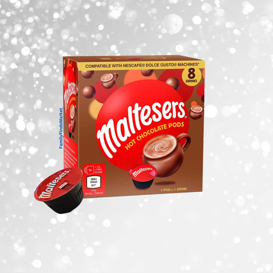 Maltesers 8 pods for Dolce Gusto Hot Chocolate Pods - Christmas Beverage