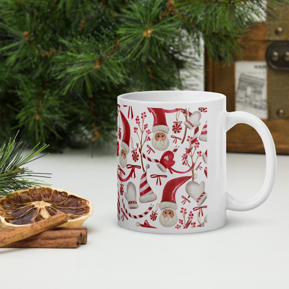 Christmas Mug Santa Print