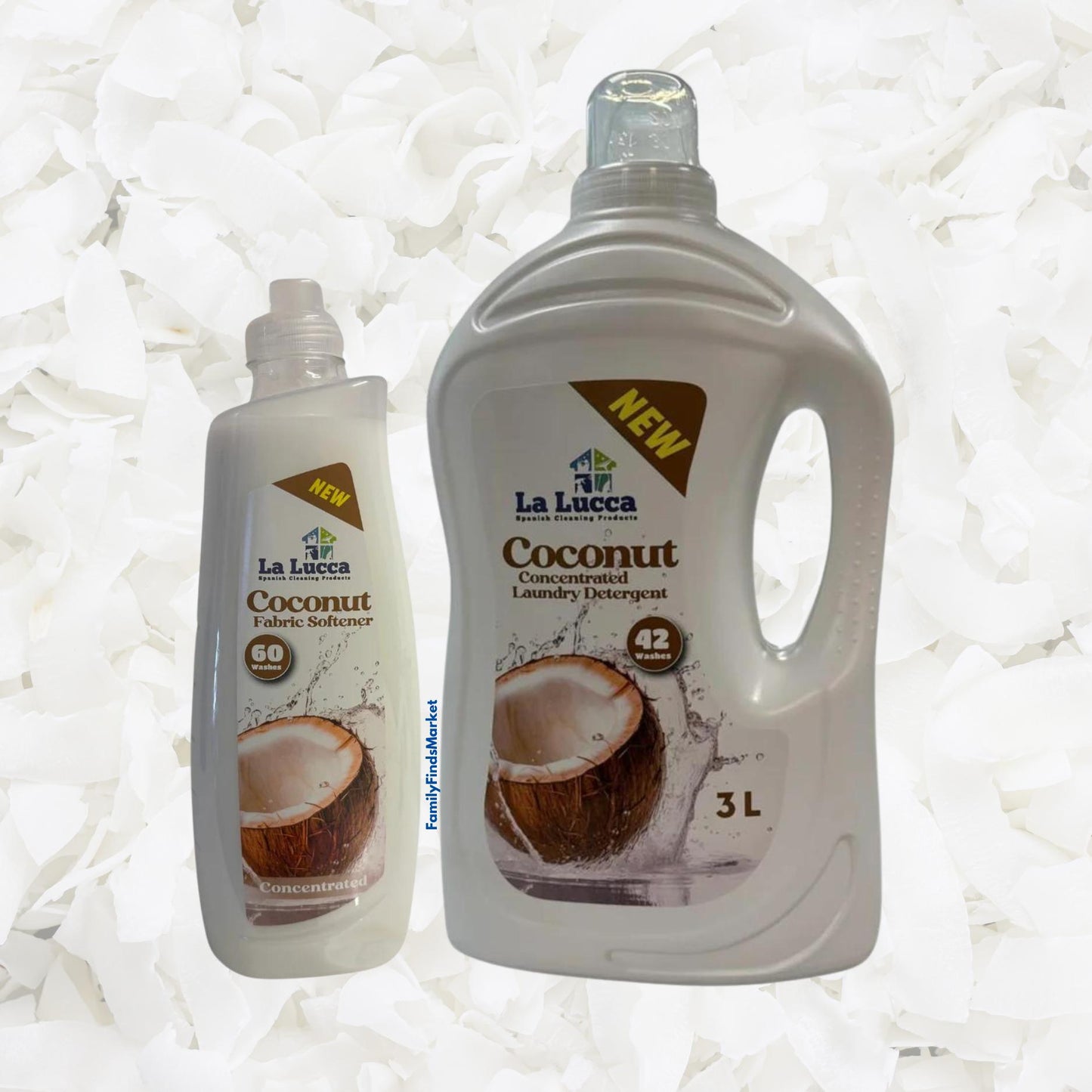 La Lucca Coconut Fabric Softener and Detergent Bundle