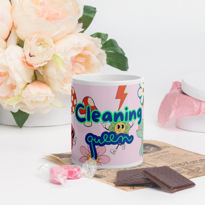 Cleaning Queen Mug - Cute girly mug